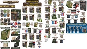 D-Day Dice: 2nd Edition Kickstarter Sergeant Pledge Including Wooden Ammo Crate