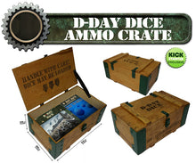 D-Day Dice: 2nd Edition Kickstarter Sergeant Pledge Including Wooden Ammo Crate